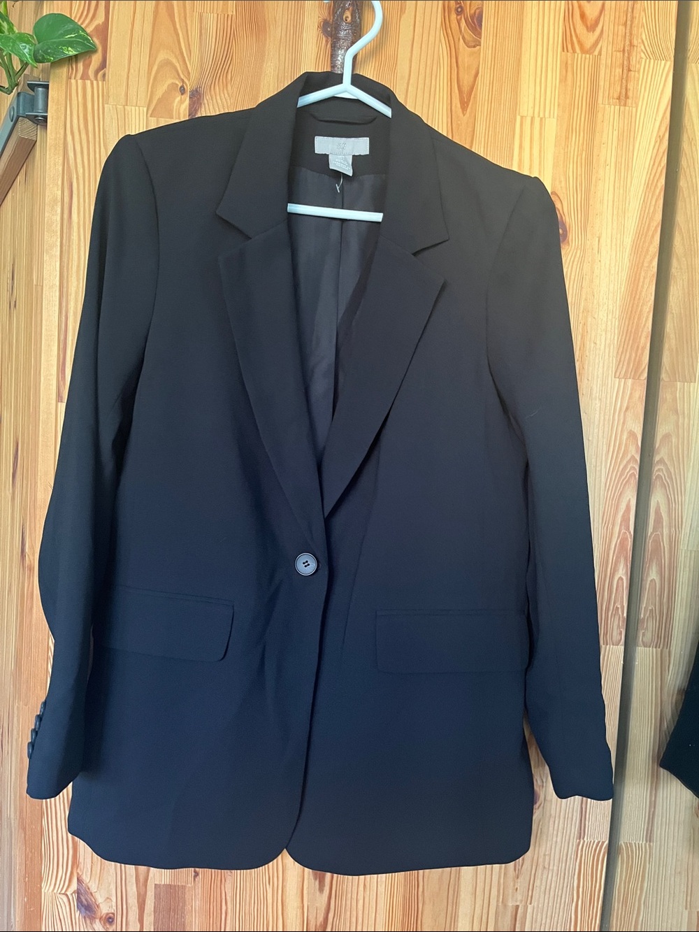 H&M Black Single-Button Women's Blazer